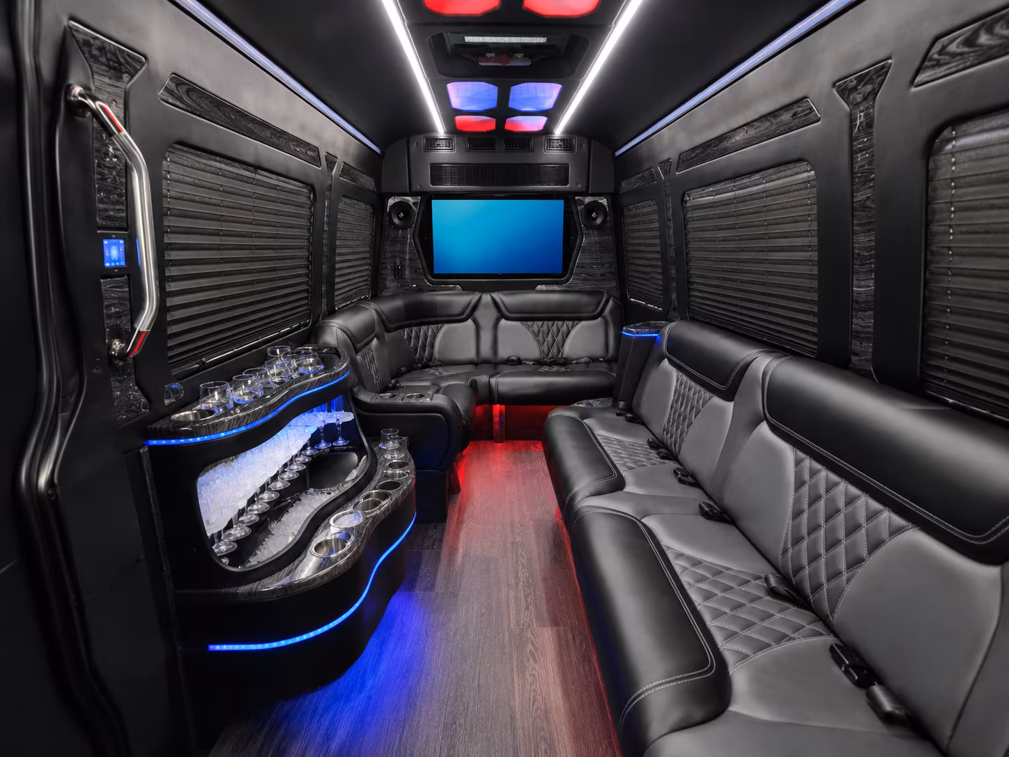 atlanta 15 passenger party bus
