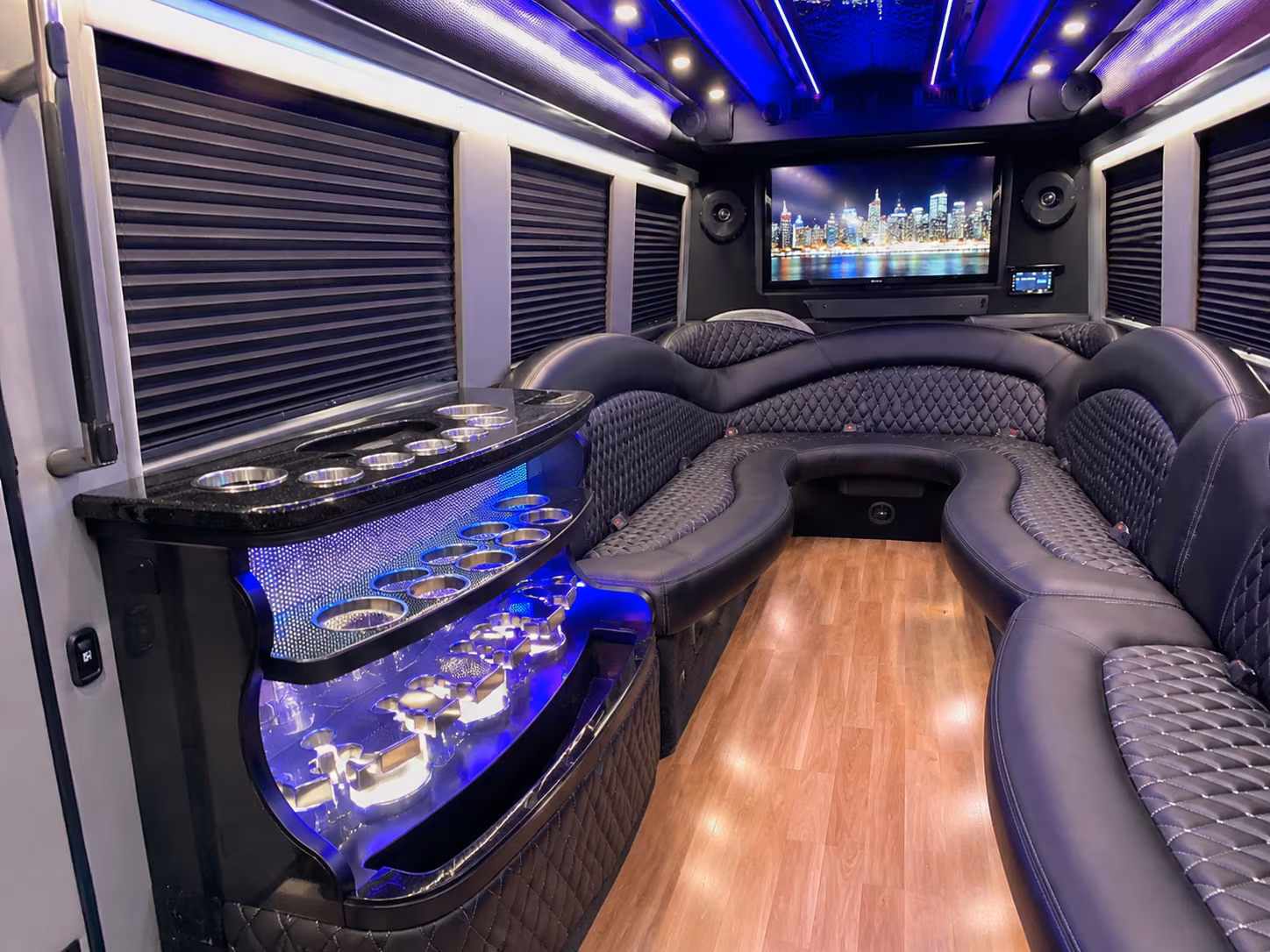 atlanta holiday party bus rental